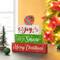 Glitzhome® 9.5" Christmas Wooden Block Word Sign